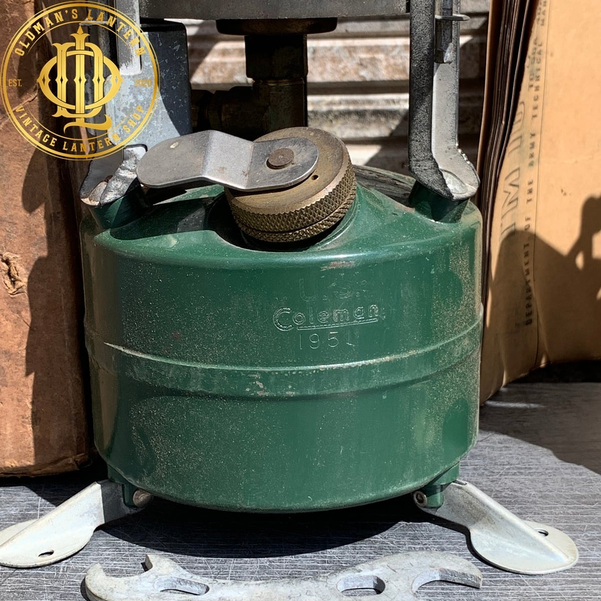 Coleman シングルバーナー ストーブ 美品】1951年 初期モデル COLEMAN M-1950 シングル バーナー ストーブ