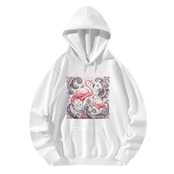 Unisex Front & Back Printing Cotton Hoodie Paisley 4606