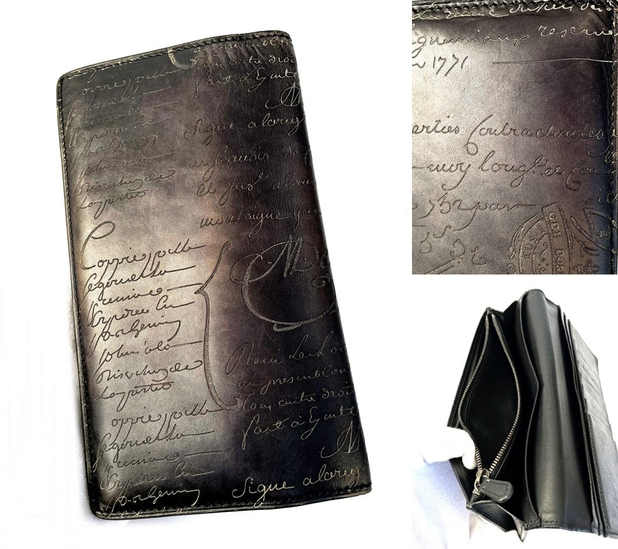 正規 ベルルッティ カリグラフィ レザー エベネ パティーヌ スクリット