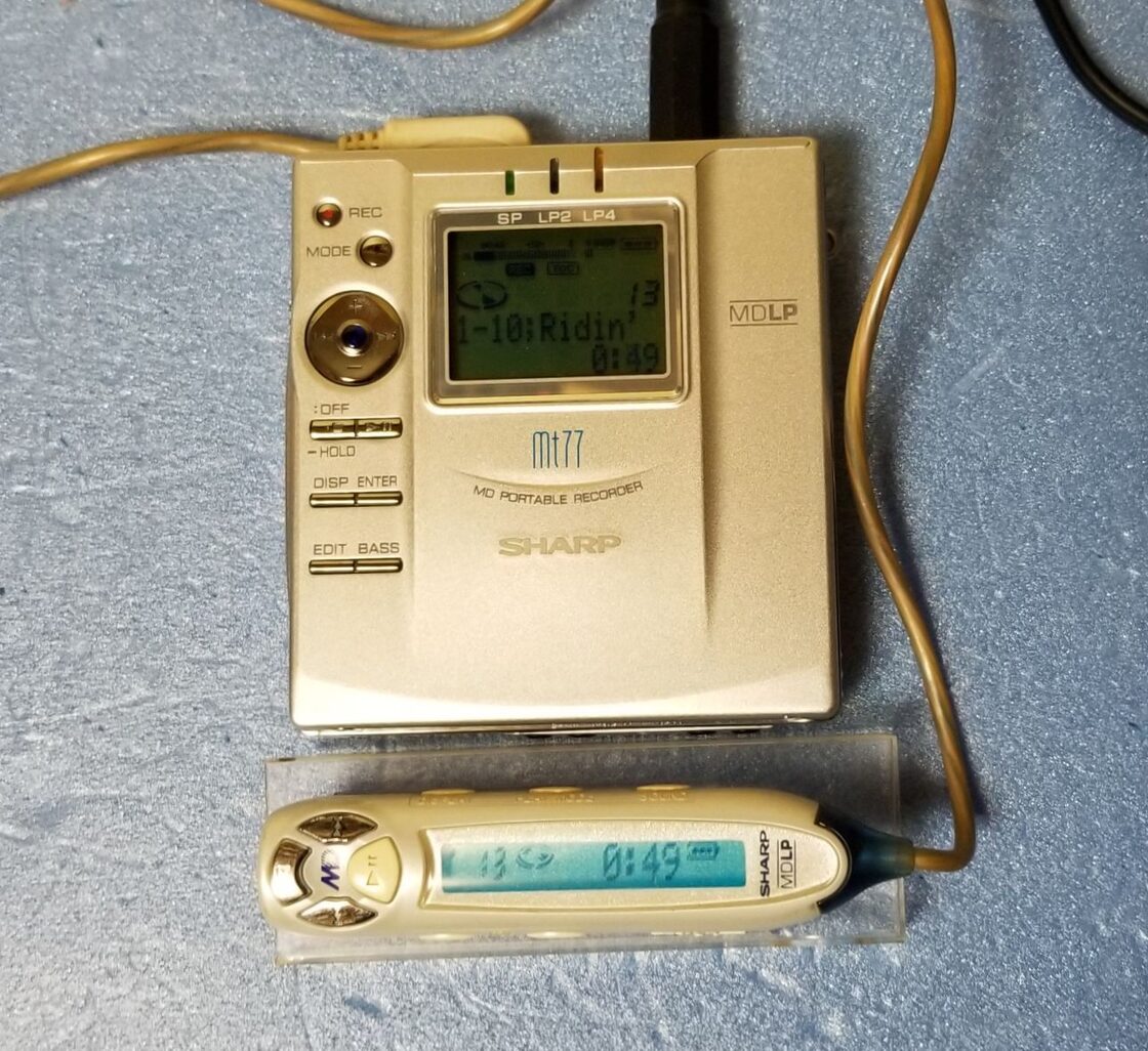 MDポータブルレコーダー SHARP MD-mt77 MDLP対応 美品・完動品 | PAY ID