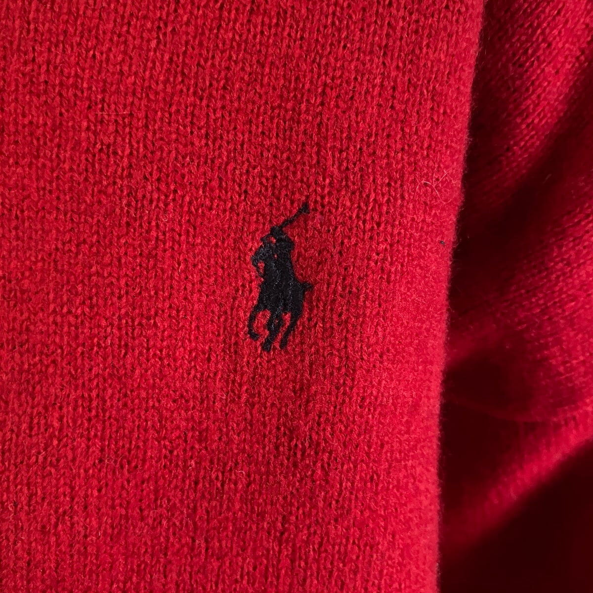 90年代 ポロバイラルフローレン 襟付き ウールニットセーター メンズL