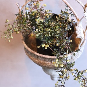 mondimanche 植木鉢　ラカージカップハングS UF519｜シャビーシック　ブリキ　吊り下げ用　高低差をつけてオシャレに飾れる