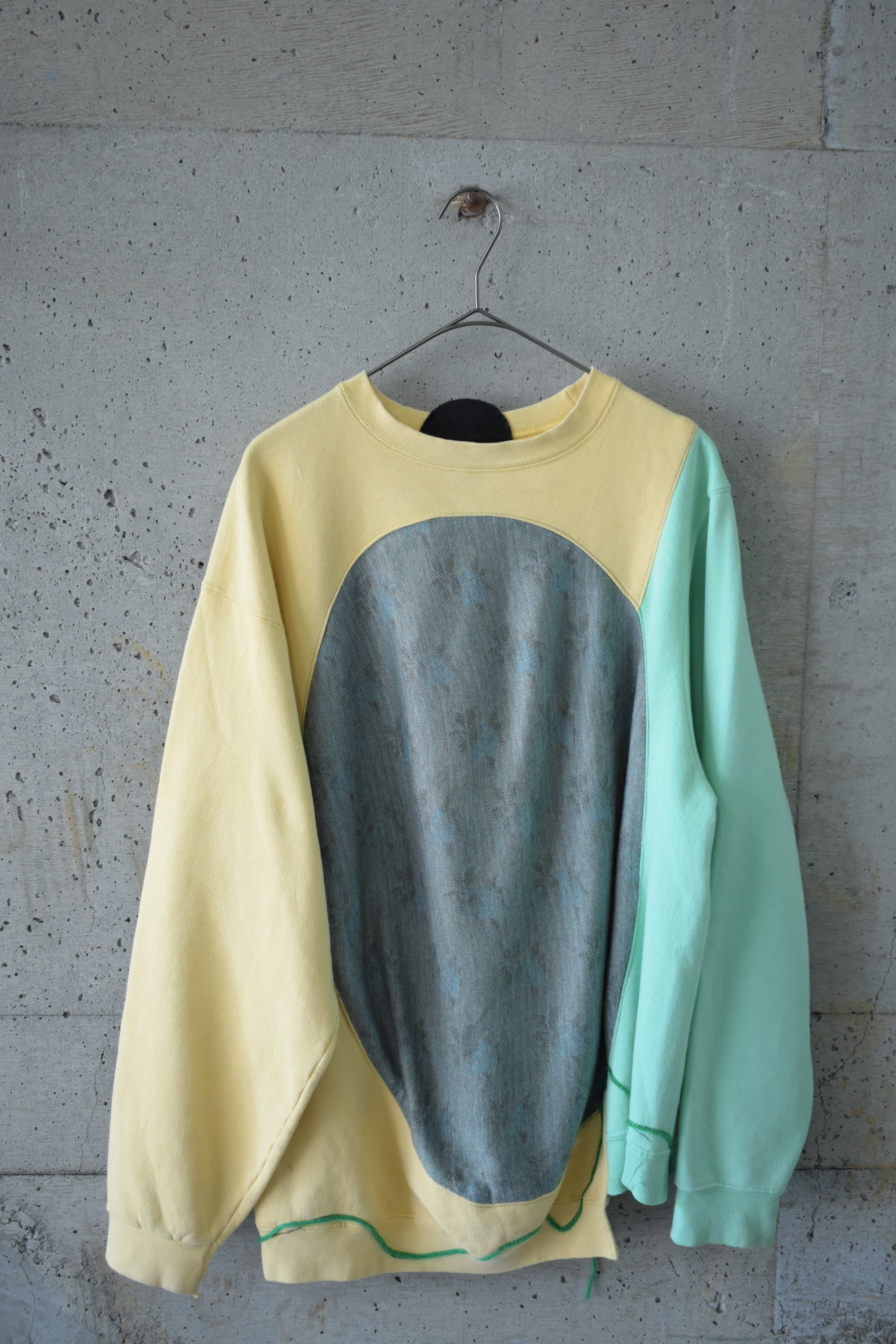 Yellow x Light Green Remake Sweatshirt