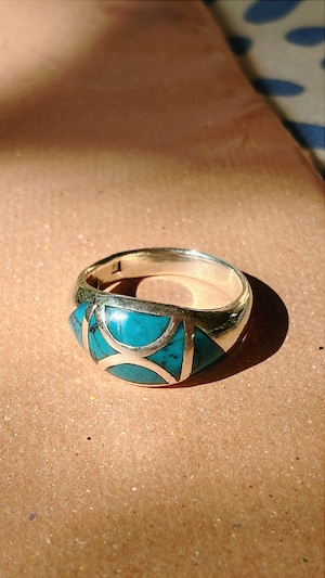 ♯12 silver ring =turquoise=