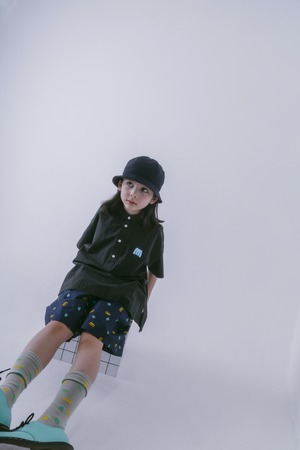 【MIN-NANO×frankygrow】GRN PLAID PULLOVER SHIRT / 1