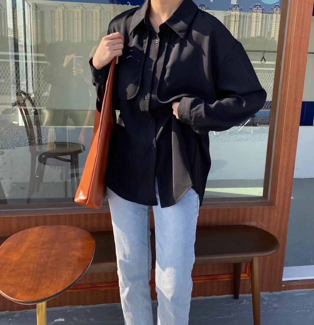 ダブルガンパッチ風　ブラウス　AJ2205-608