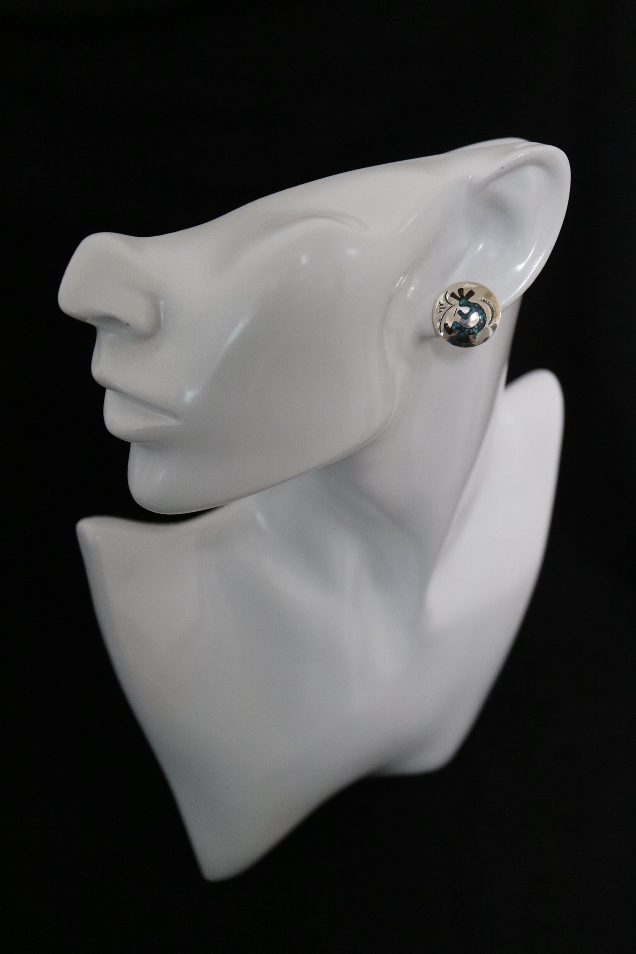 ズニ族 インレイココペリピアス