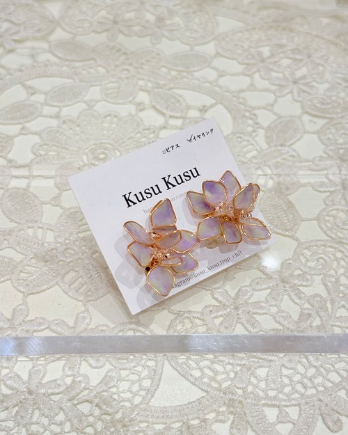 ディップフラワー　イヤリング　(A43-24) 1