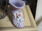パープル立体薔薇・蕾のポーセリンシューズ　Lefton’s  Japan 画像5
