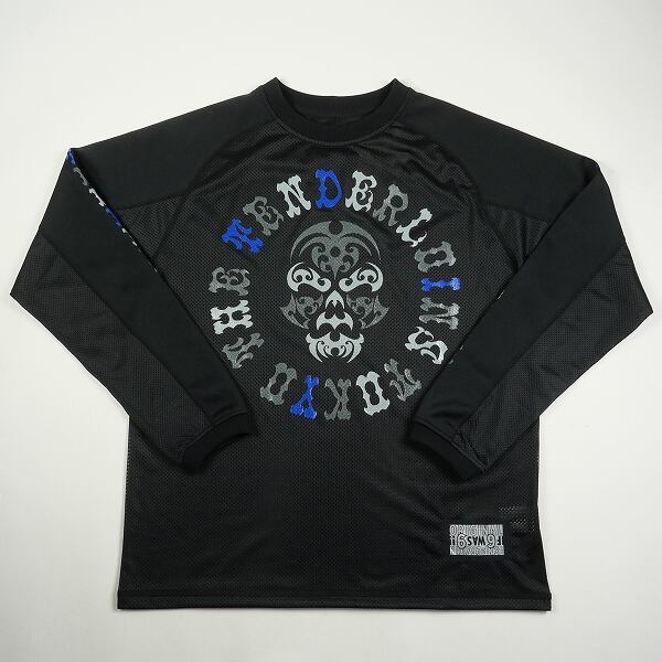 Size【S】 TENDERLOIN テンダーロイン MIX MESH JERSEY BS ロンT 黒 