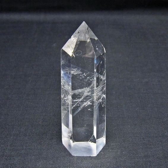水晶 六角柱 ポイント 置物 一点物 142-11155