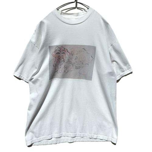 【S. Talso】Vintage Drawing Art Print T-Shirt【1998s】Vintage Art T-Shirt