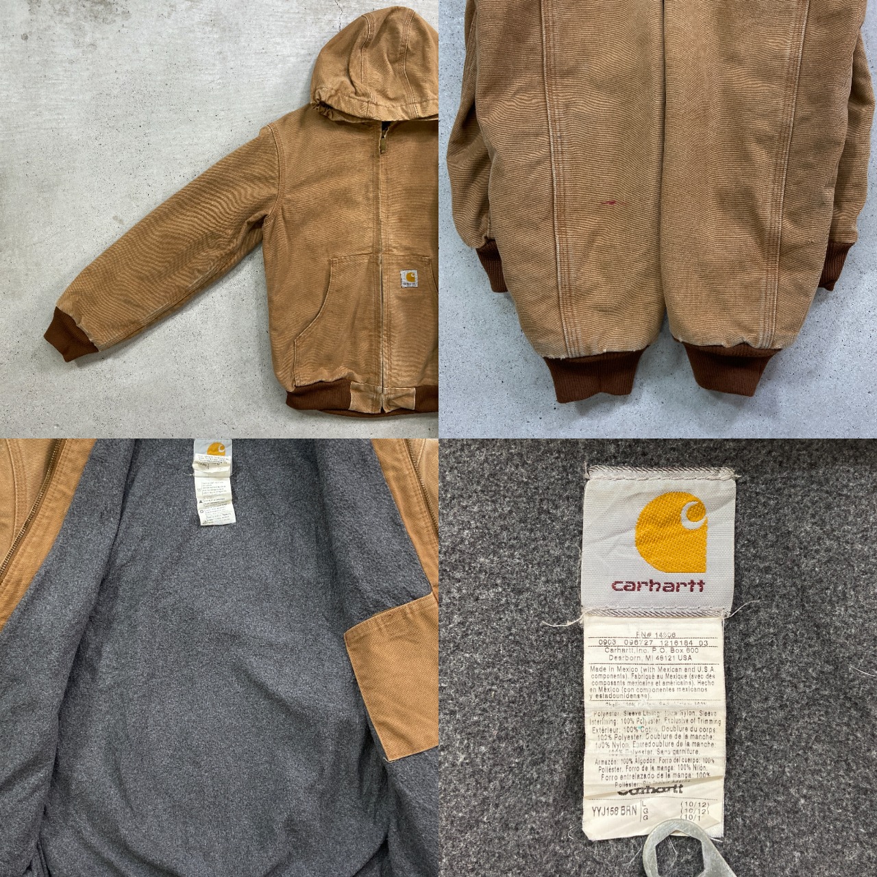 Kids】Carhartt カーハート ダック地 アクティブジャケット ワーク 