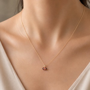 スピネル マーキスカット 0.464ct オレンジ褐色 簡易ソーティング付き r-0370