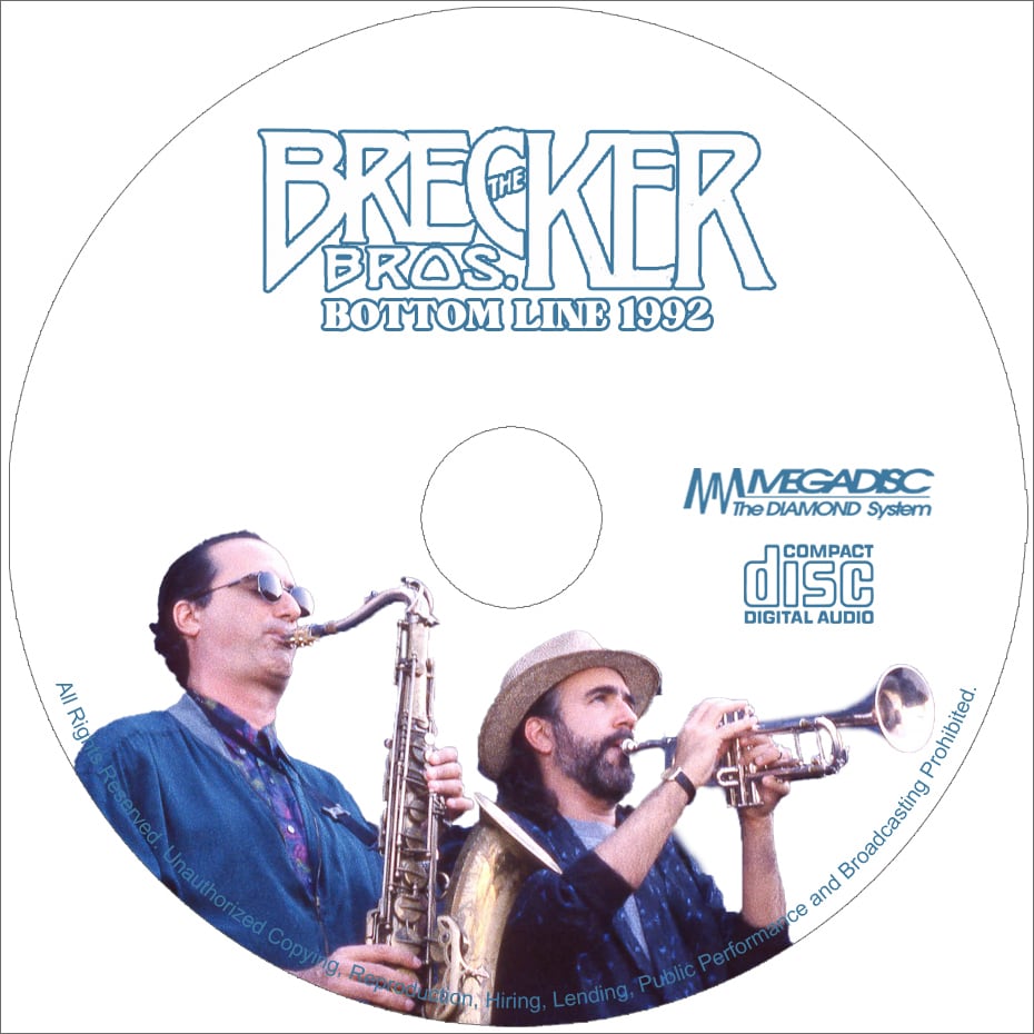 BRECKER BROTHERS / BOTTOM LINE 1992(2CDR)超A級オーディエンス