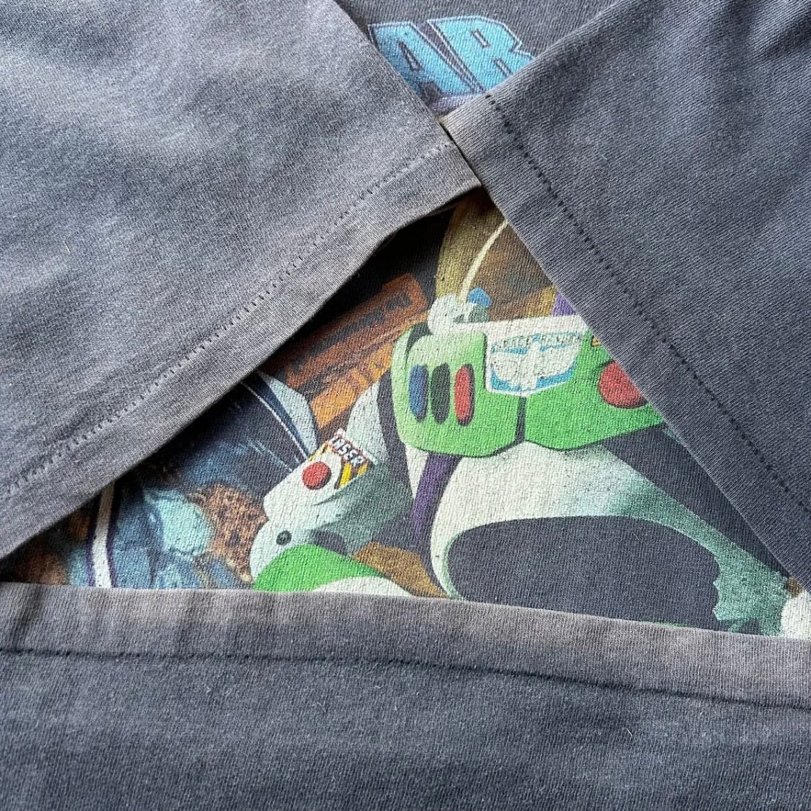 90s トイストーリー tシャツ USA製 ネイビー XL相当 バズライトイヤー