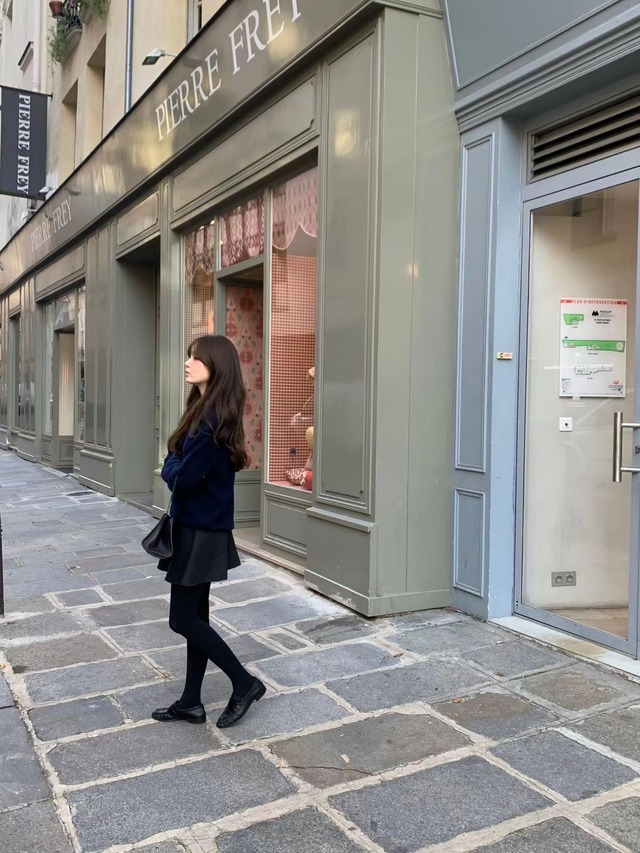 (予約) ounce / Jane wool round knit 4color