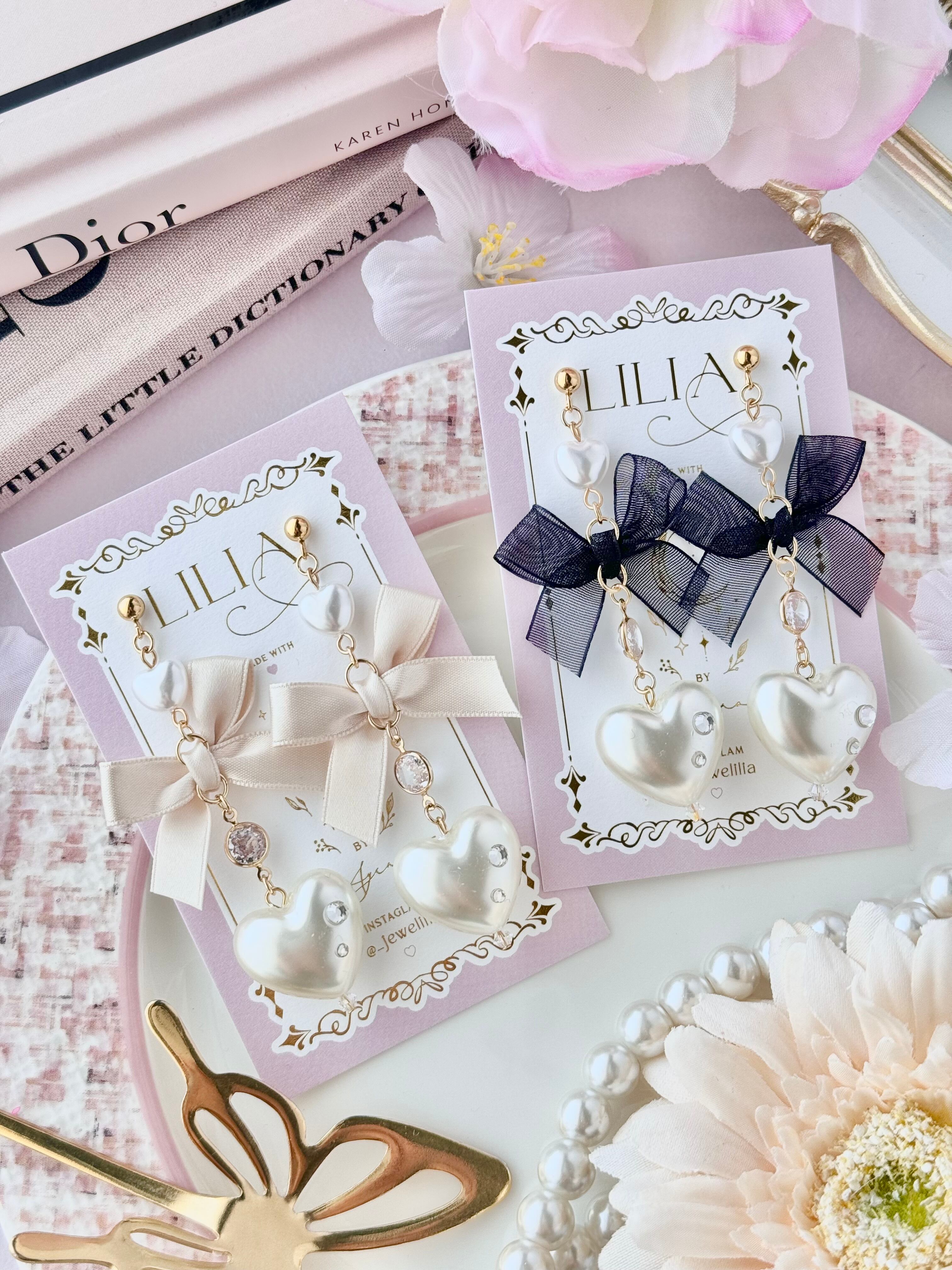 【0413-03】spring pearl long heart