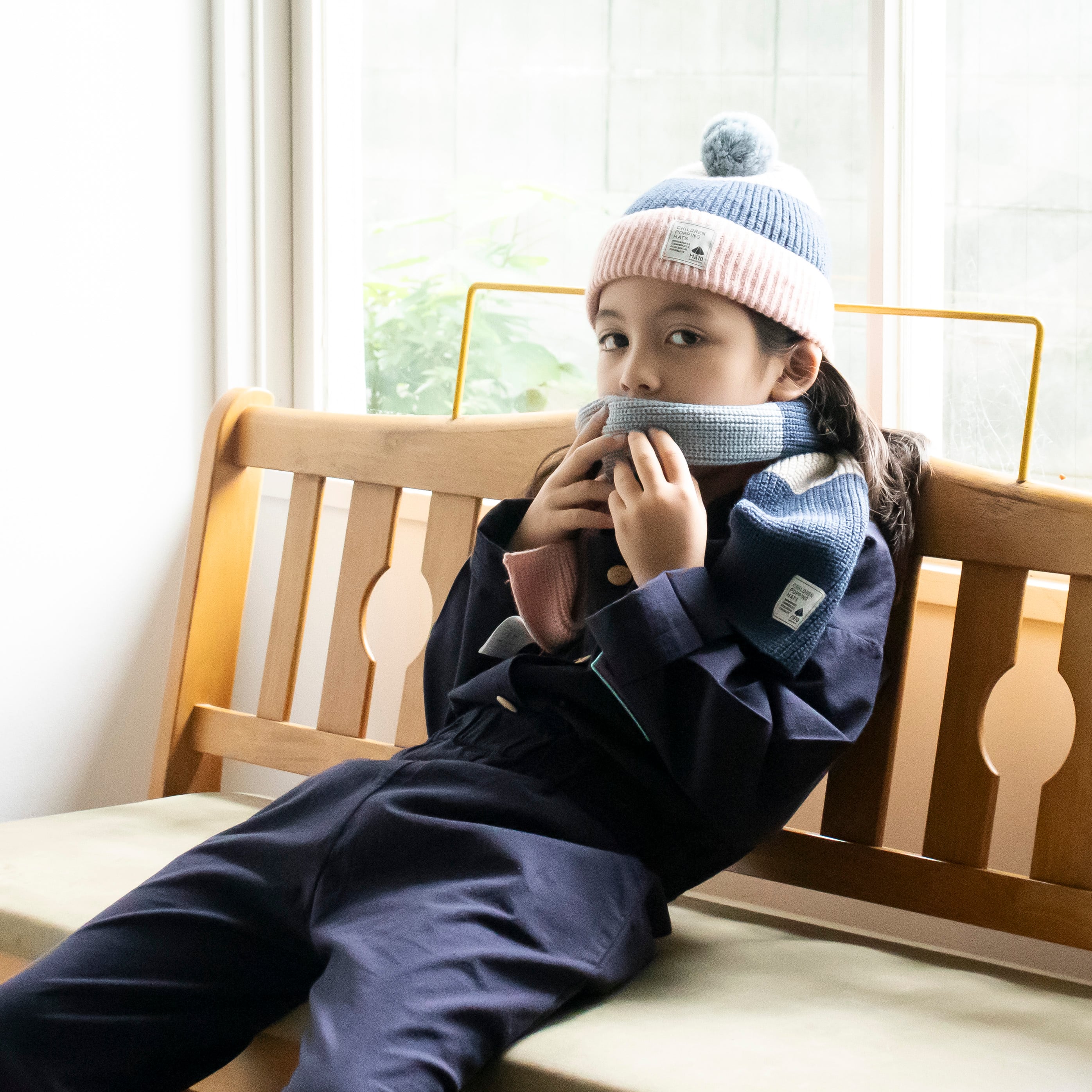 ニットキャップ【マルチピンク】52cm ブランド 子供 帽子 男の子