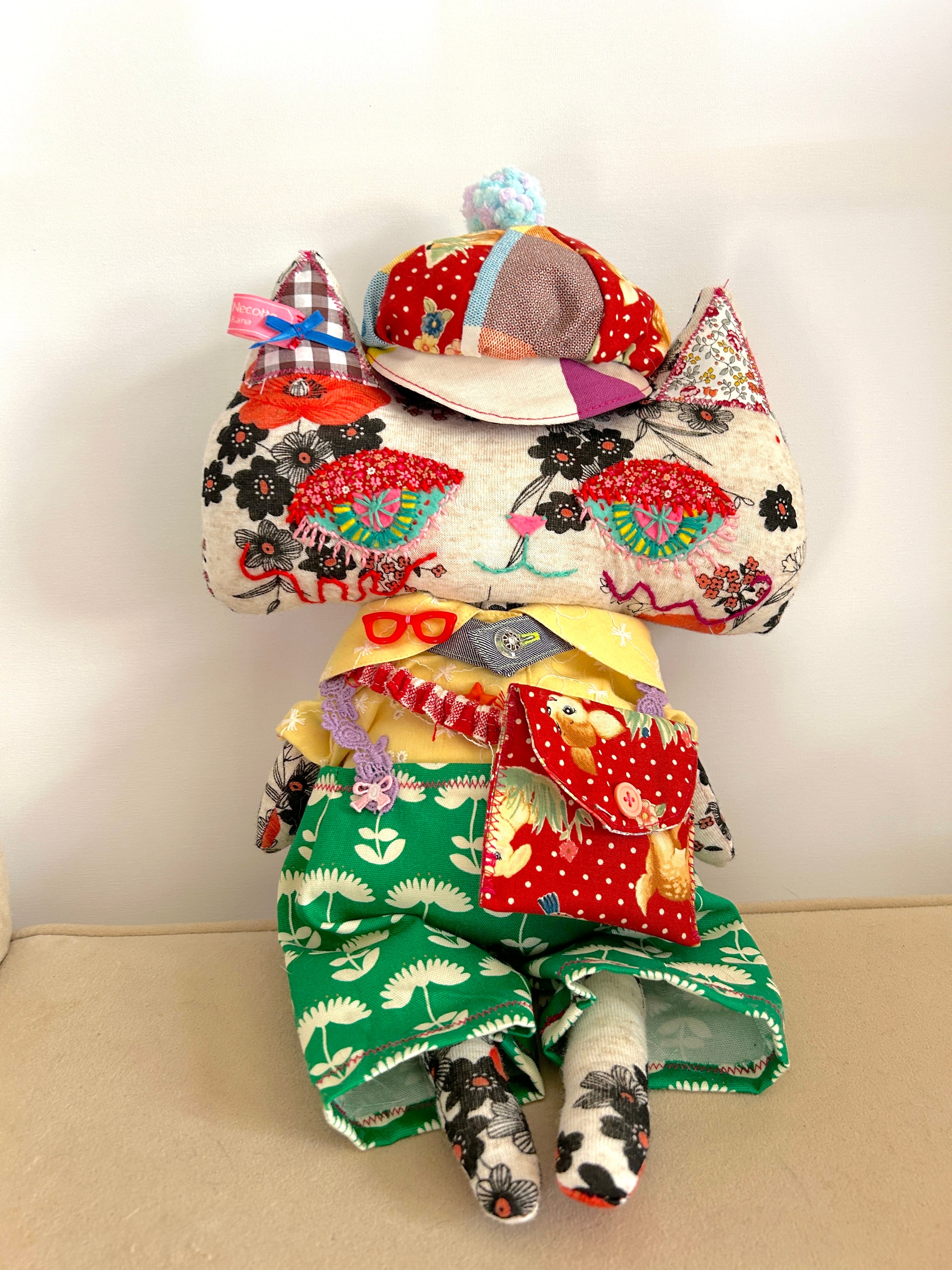 Art doll | 'Chikara' plush art