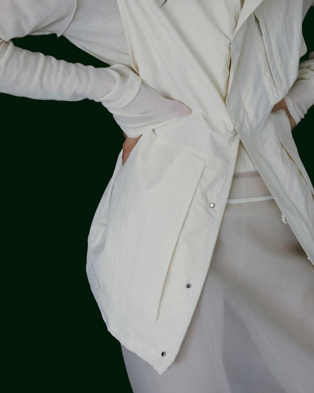 anuke 】Standcollar Pocket Vest | valance 福井｜レディース