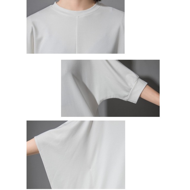 Asymmetric bat shirt 【2color】 C0057