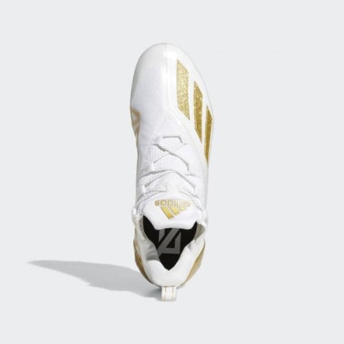 Adizero 11 アメフト スパイク ホワイト・ゴールドメタリック | END