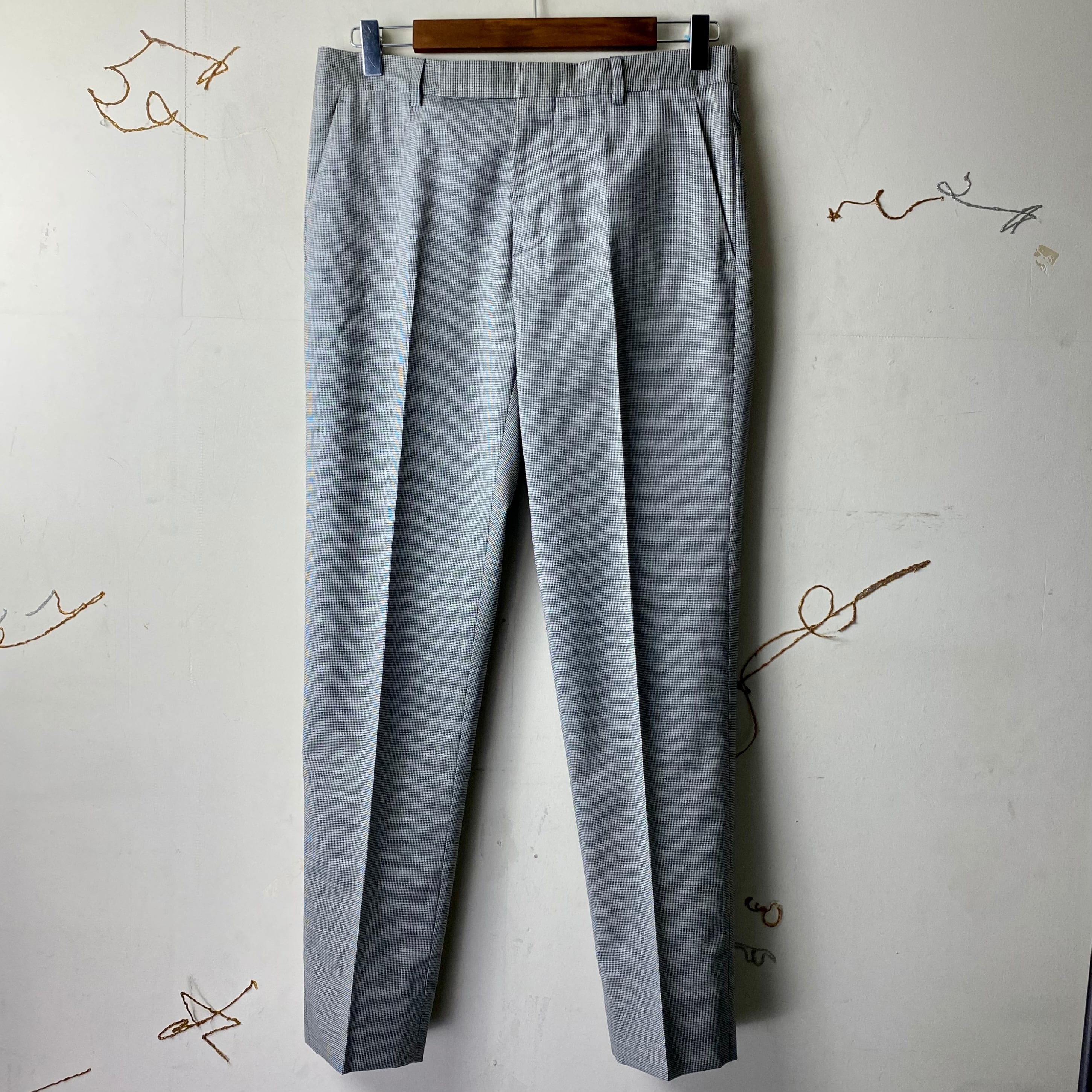 2016SS MAISON MARGIELA houndstooth pattern wool slacks | NOIR ONLINE