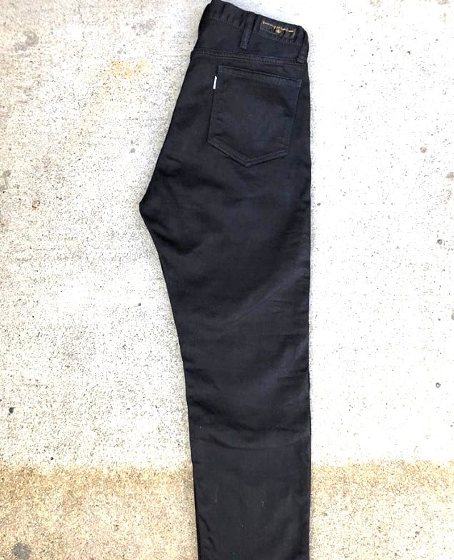 【BOW & ARROW BAA オリジナル ブラックパンツ L】 BAA LS-6 BLACK STRETCH