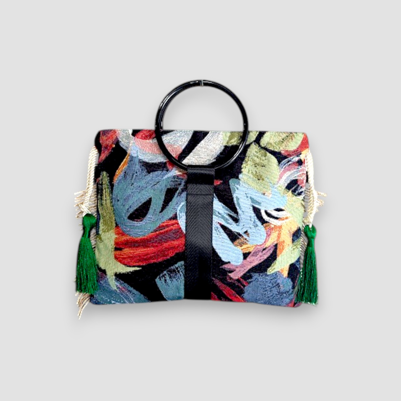 BrushArt Ring Bag-Black×Green