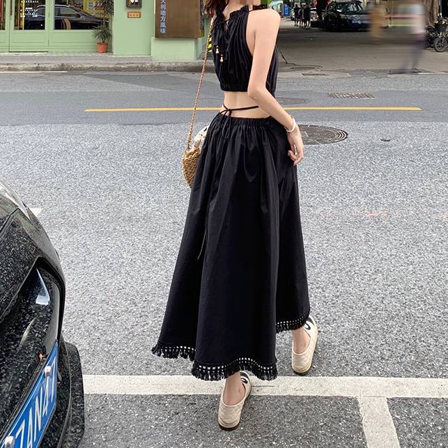ノースリーブワンピース ロングワンピース Aラインワンピース
