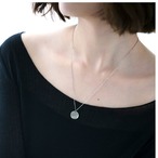 TEXTURE COIN NECKLACE (M)