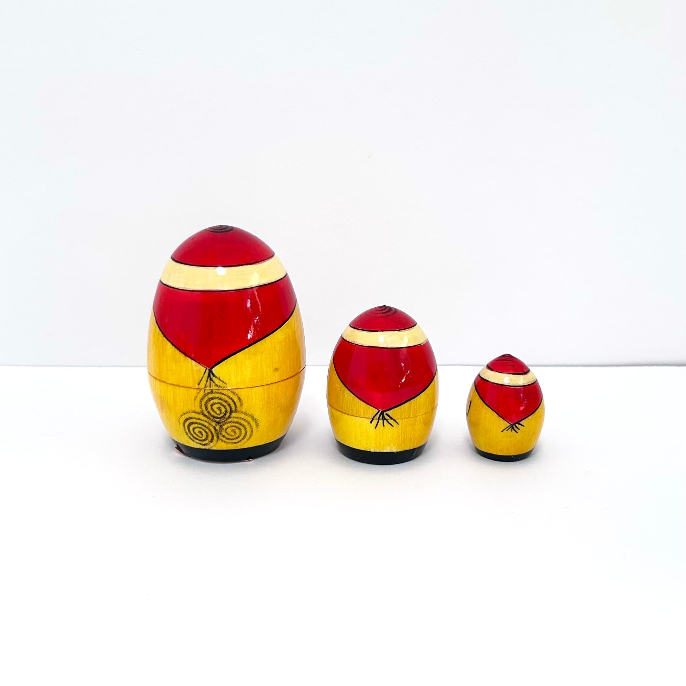 マトリョーシカ サンタクロース マトリョーシカ たまご 8cm 3ピース セミョーノフ