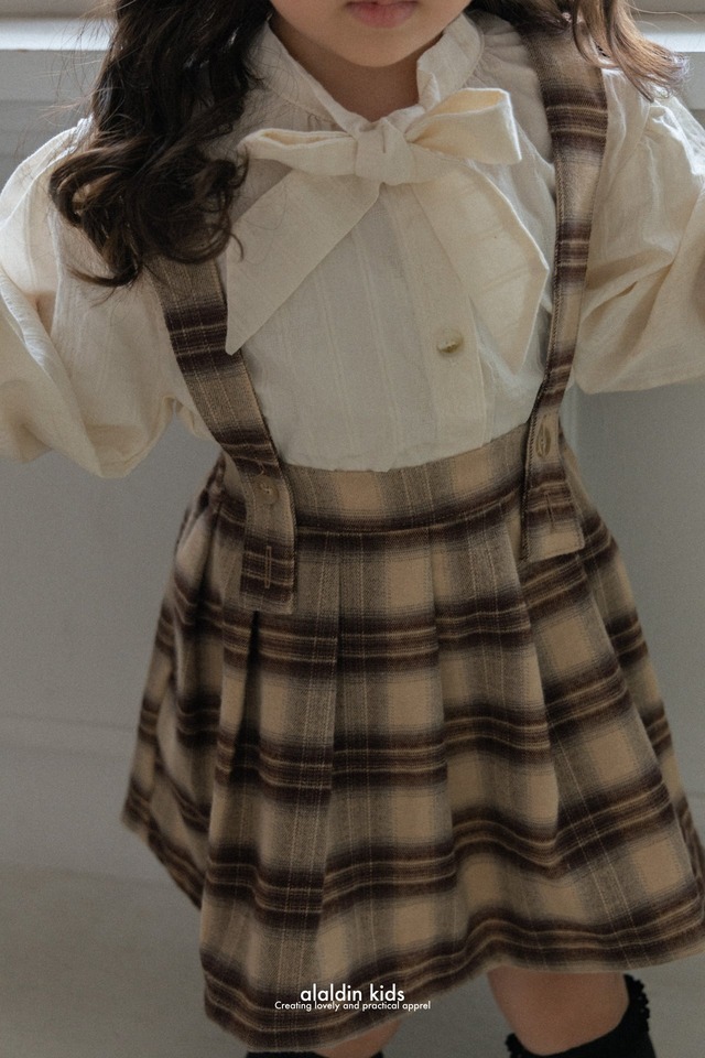 ( 即納 ) neck ribbon blouse / aladin