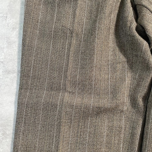 90s BALENCIAGA stripe brown slacks 詳細写真6