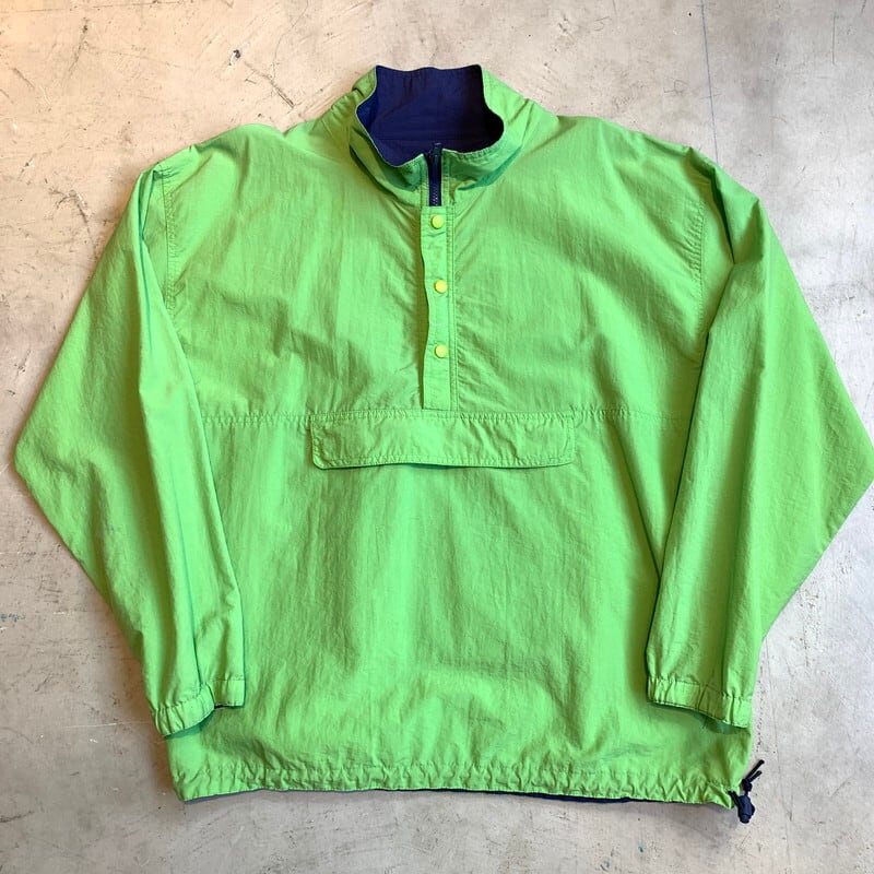 80's 90's OLD GAP ナイロンプルオーバージャケット ライトグリーン 黄