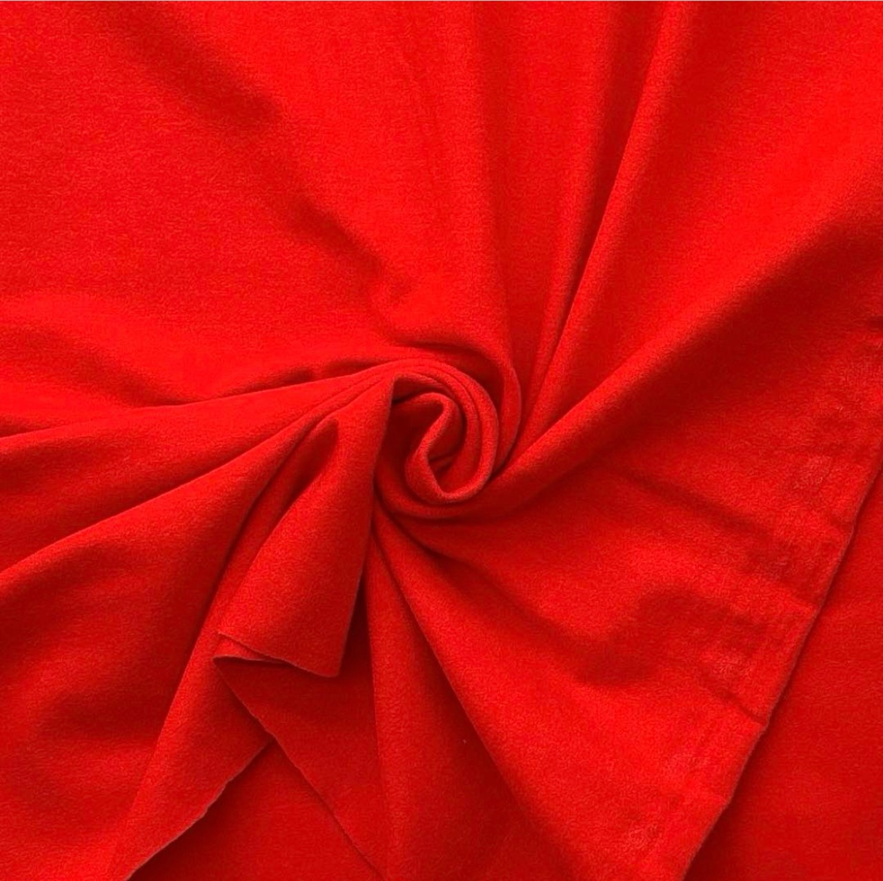 ★TB199◆2.5m◆ラスト1点‼◆綿ポリエステル混ベア天竺ニット生地◆オレンジレッド