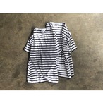 ARMEN(アーメン) REGULAR STRIPE S/SL DROP SHOULDER BASQUE SHIRT