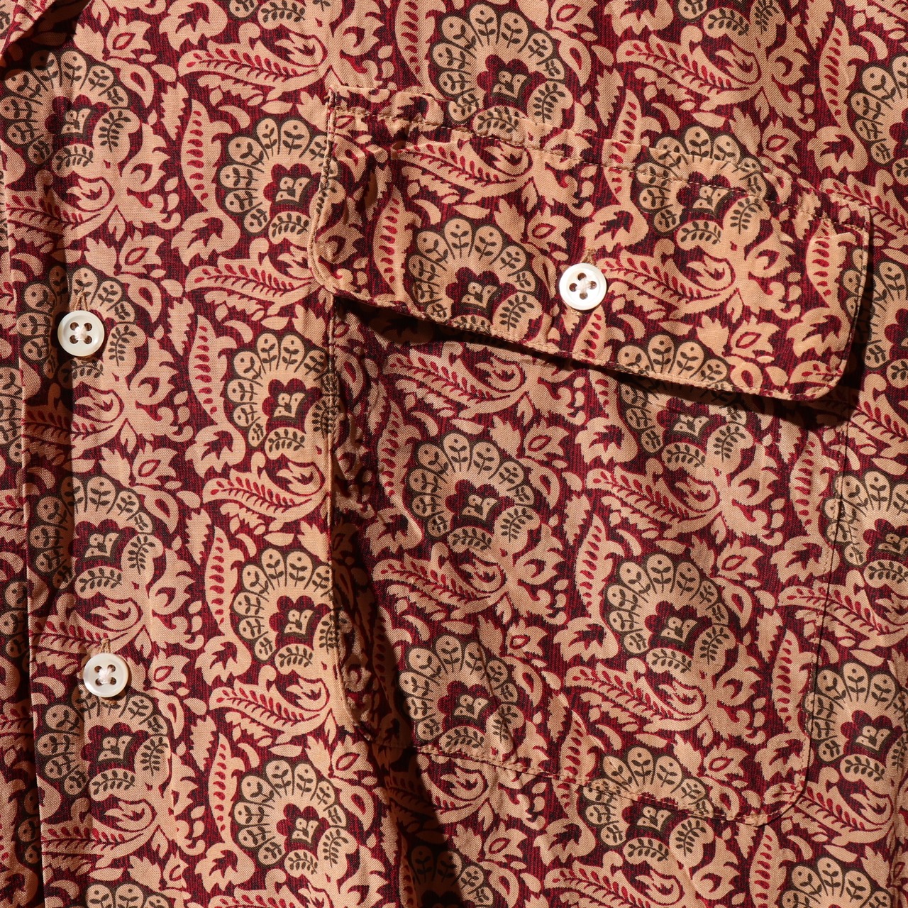 Mint Condition L USA シルク ボタニカル 総柄 ポロラルフローレン 半袖開襟シャツ Polo Ralph Lauren