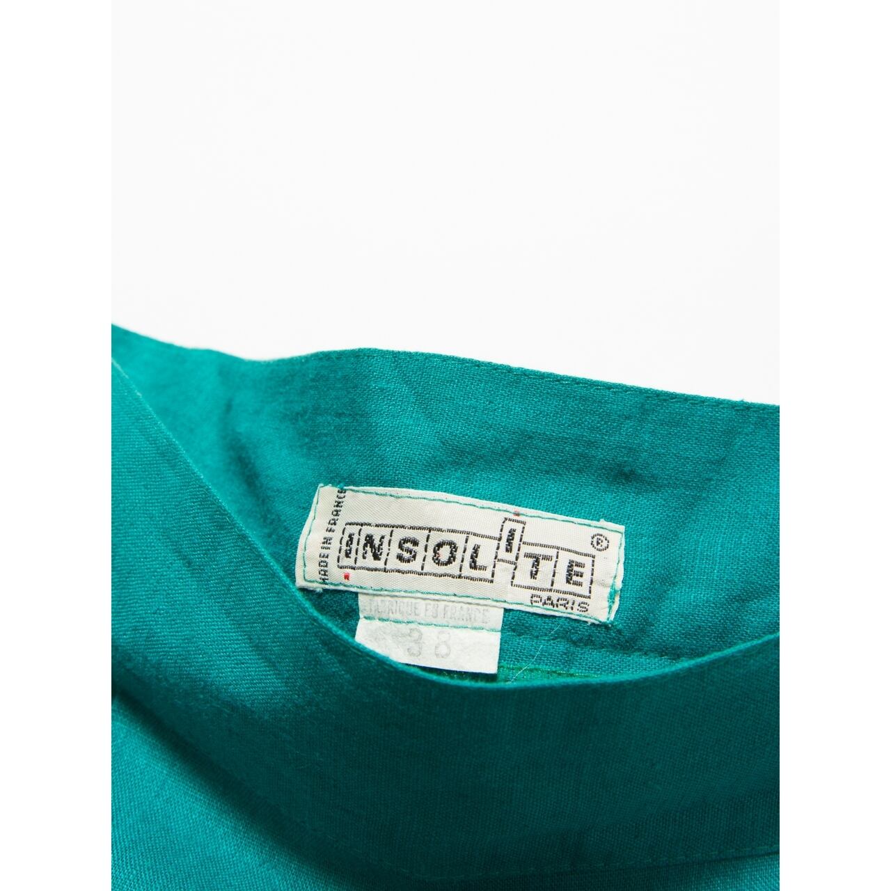 【Made in France】Mi-mollet length pleated linen skirt(フランス製 ミモレ丈プリーツリネンスカート)4a