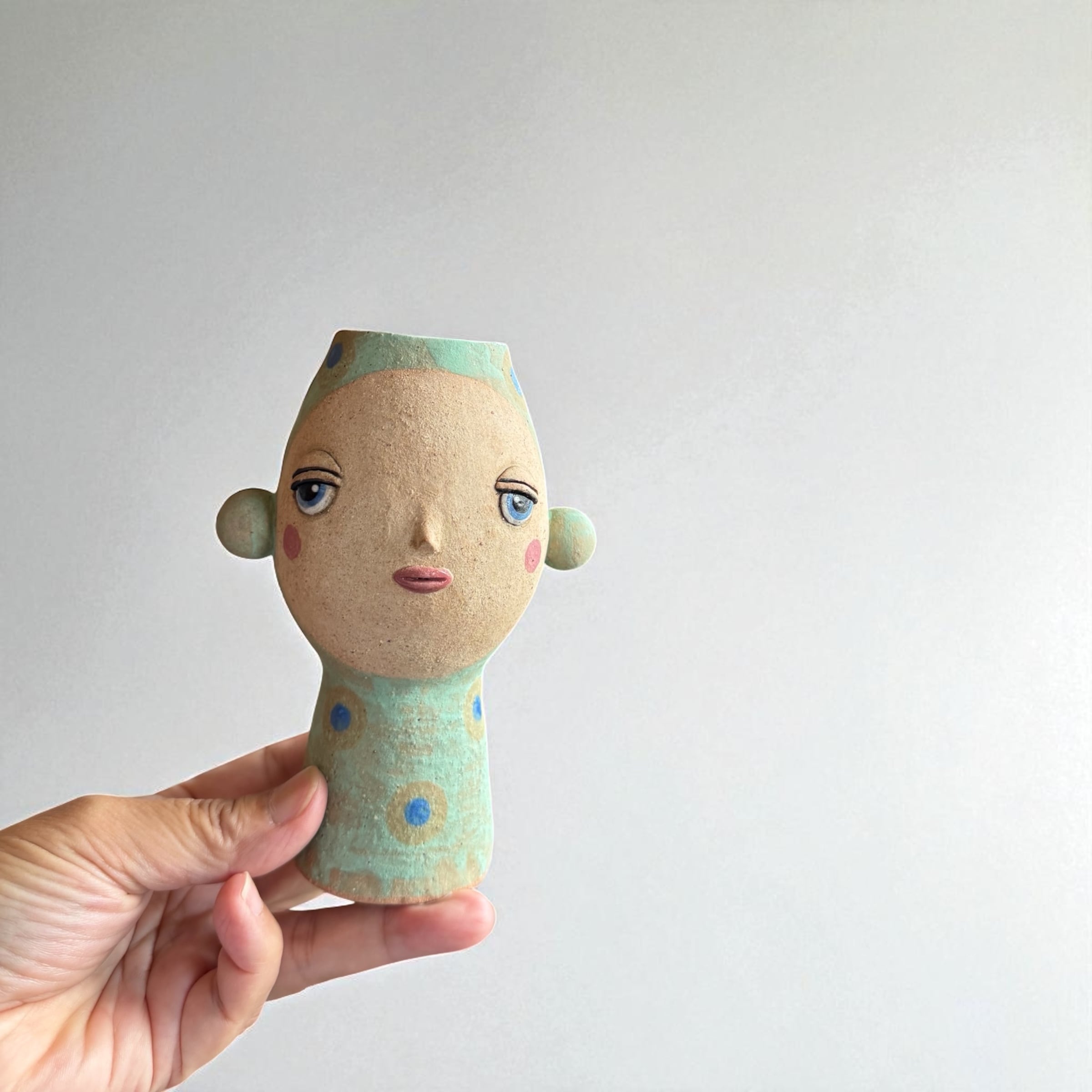 Bambi(バンビ)】 200プレート [日本製 美濃焼 陶器 皿] ブルーグレー