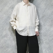 white linen shirt