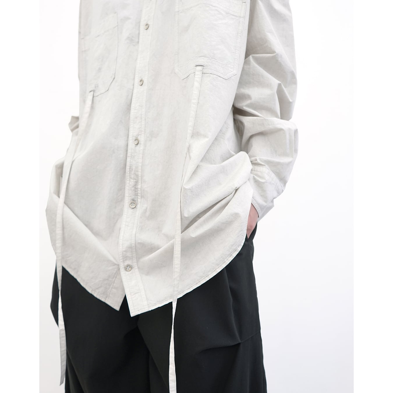 Nomàt] (ノマット) N-B-10 COTTON Tied Shirt | Clique Tokyo