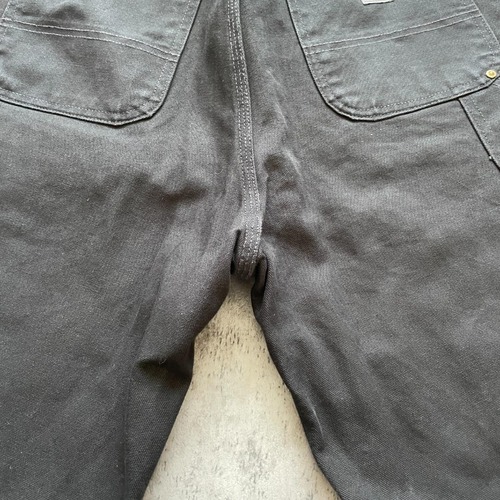メキシコ製 ブラック ダブルニー Carhartt B01-M 34×36 詳細写真17