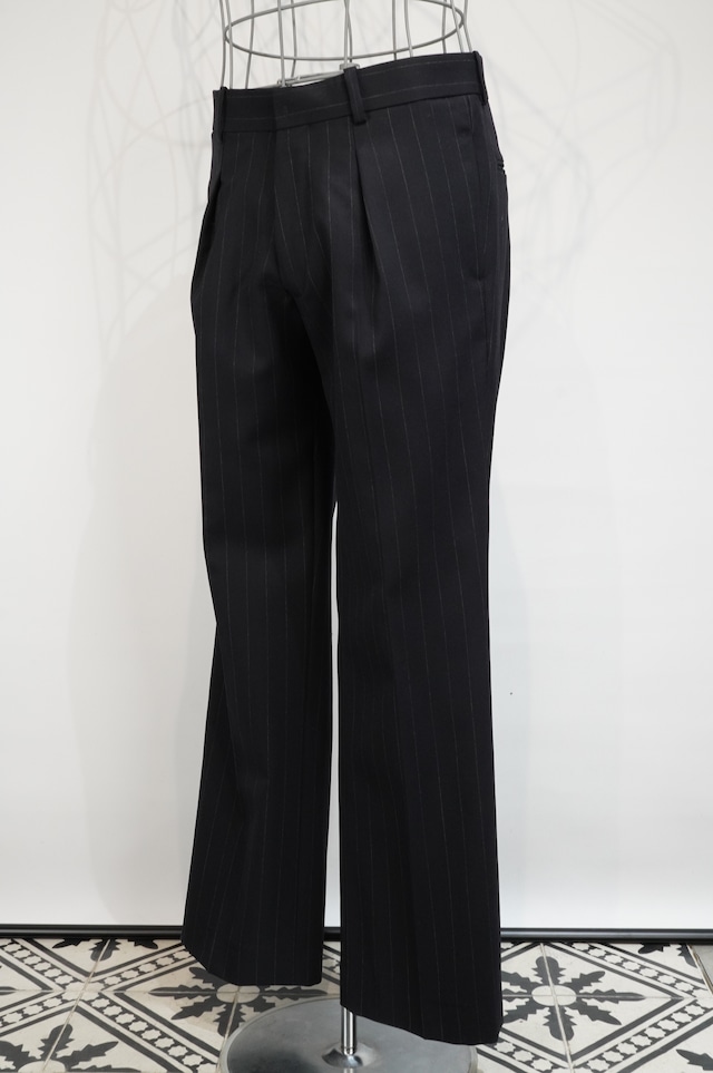 m's braque /  COSTUME Tow Tucked Strip Pants