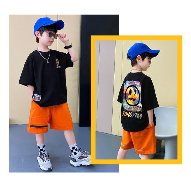 シナモロール 男の子 アロハシャツ 子供服 半袖シャツ 開襟シャツ 