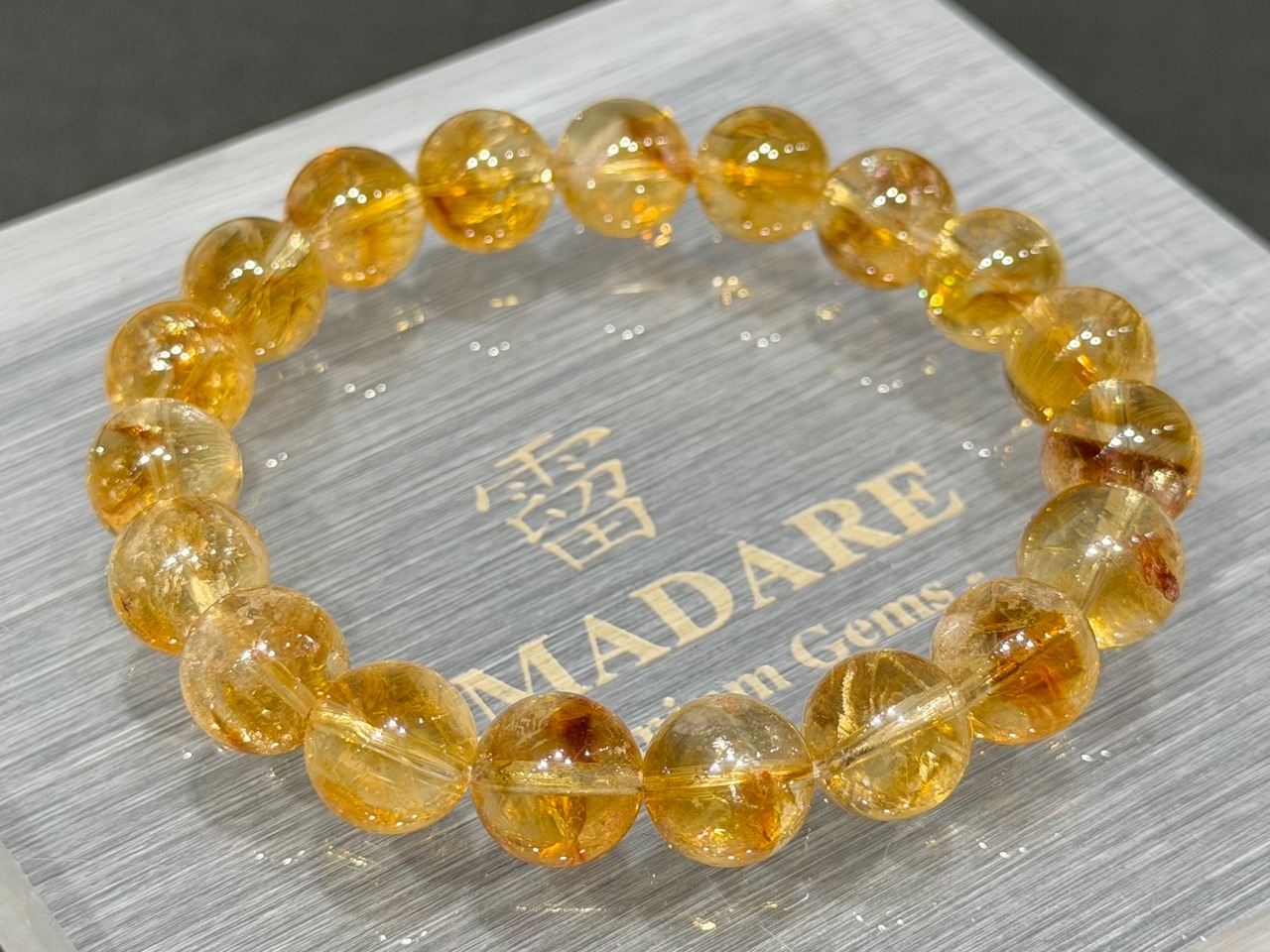 No.2198 ウイスキーシトリンブレスレット