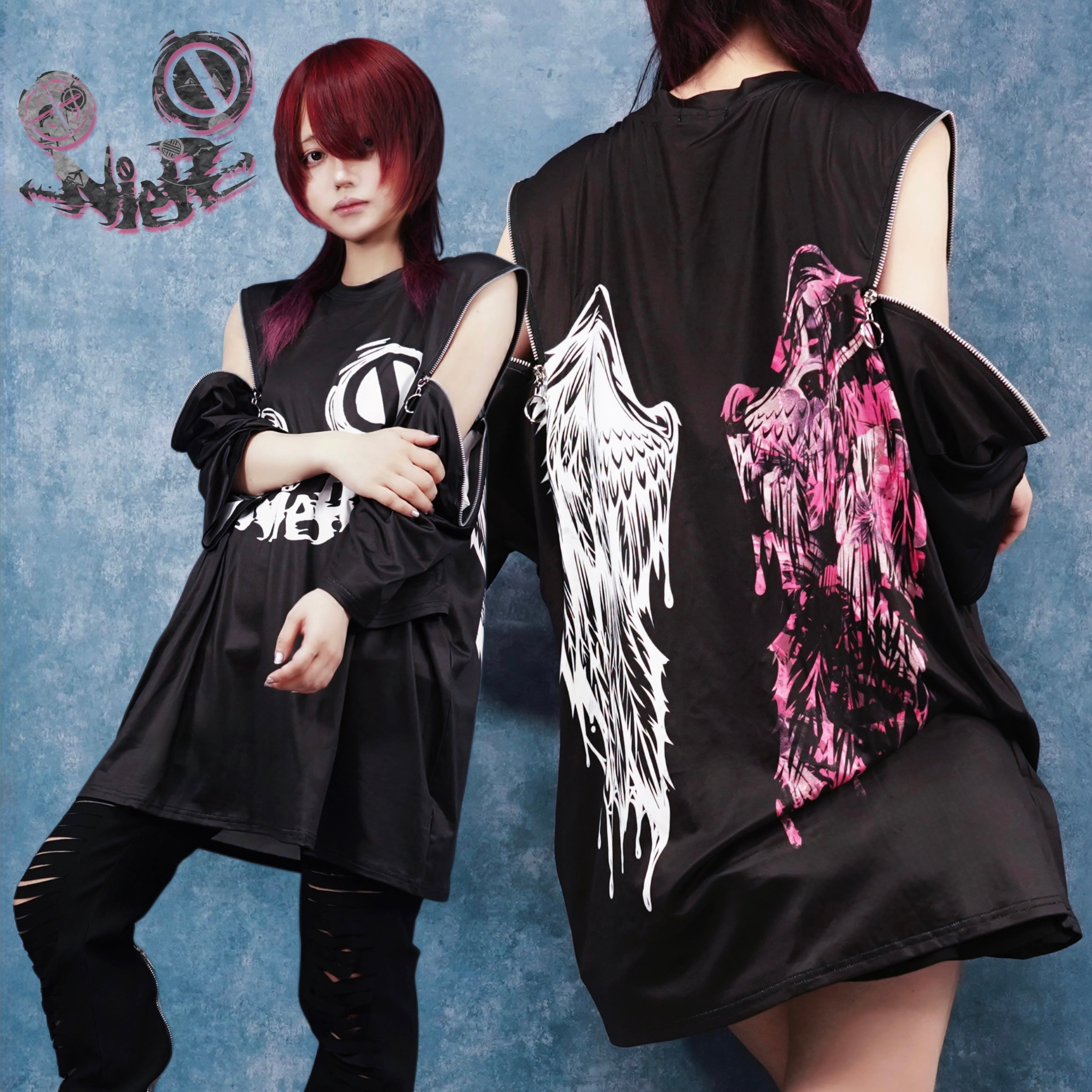 2WING 2ZIP BLACK CUTSEW | NIER CLOTHING