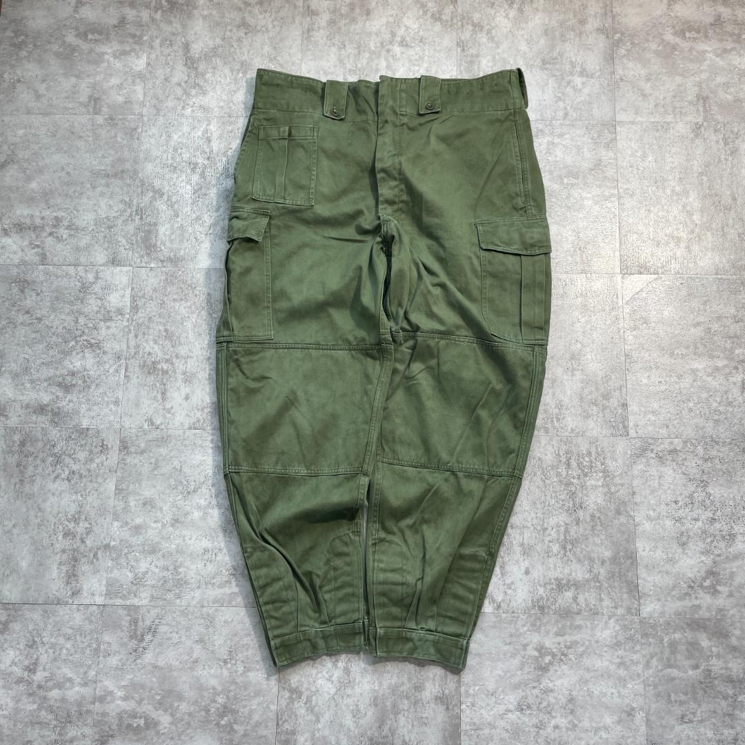 70s オランダ軍 実物 非対称ポケット フィールドパンツ 7F w40 | ib2