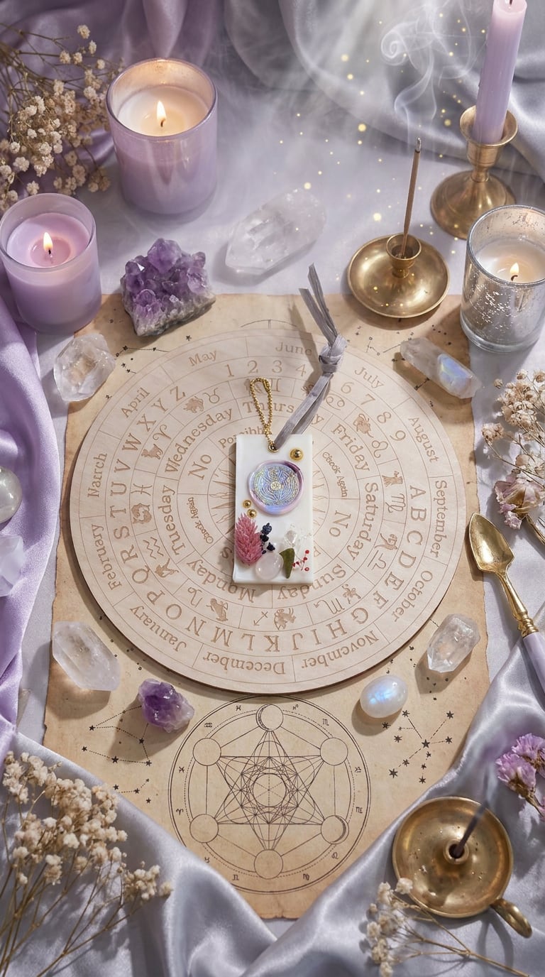 12星座のアロマワックスサシェお守り ― 星の導きと香りを閉じ込めた、小さな魔女の護り June Edition ―